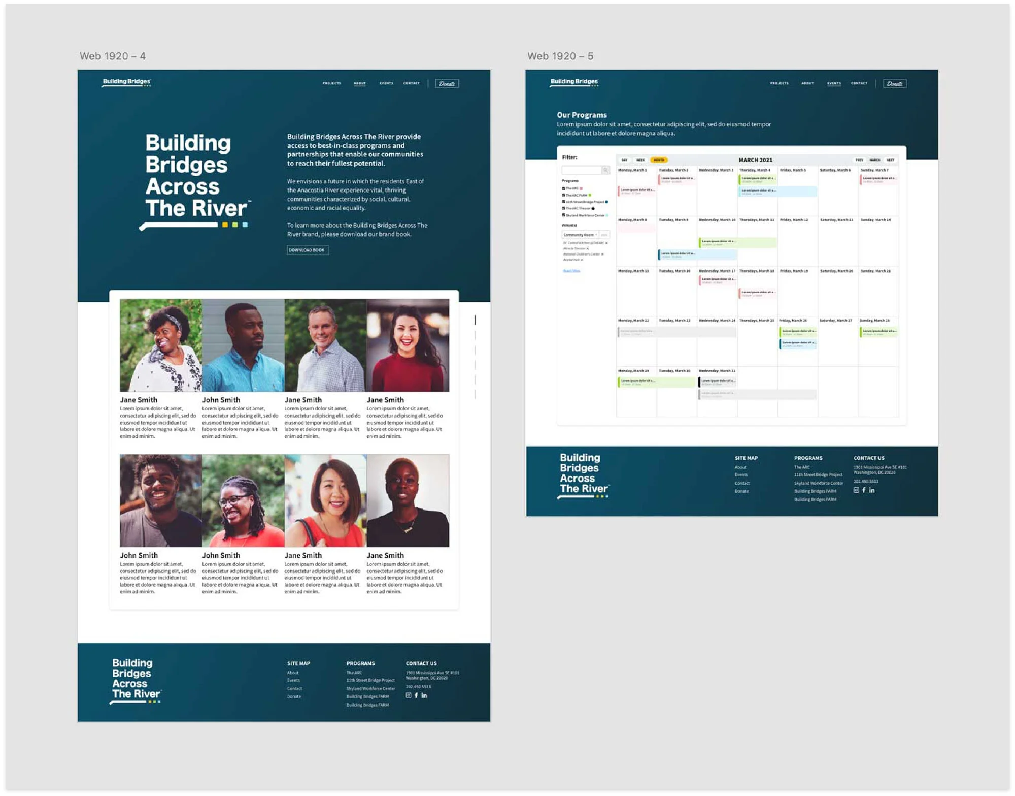 Image of a user journey the follows the career path of an employee.